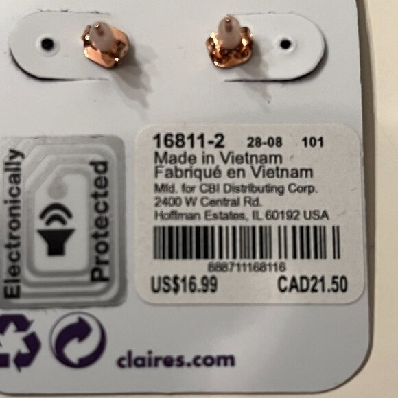 Claire’s & Luxe by Claire’s Colorful Stud Earrings Set – 3 Pairs! 🌸🐢🦄 (w/x) - Picture 9 of 12